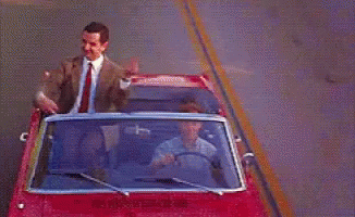 Ford Bronco Jeep folks waving to Bronco folks.  Props to them! mr-bean-middle-finger