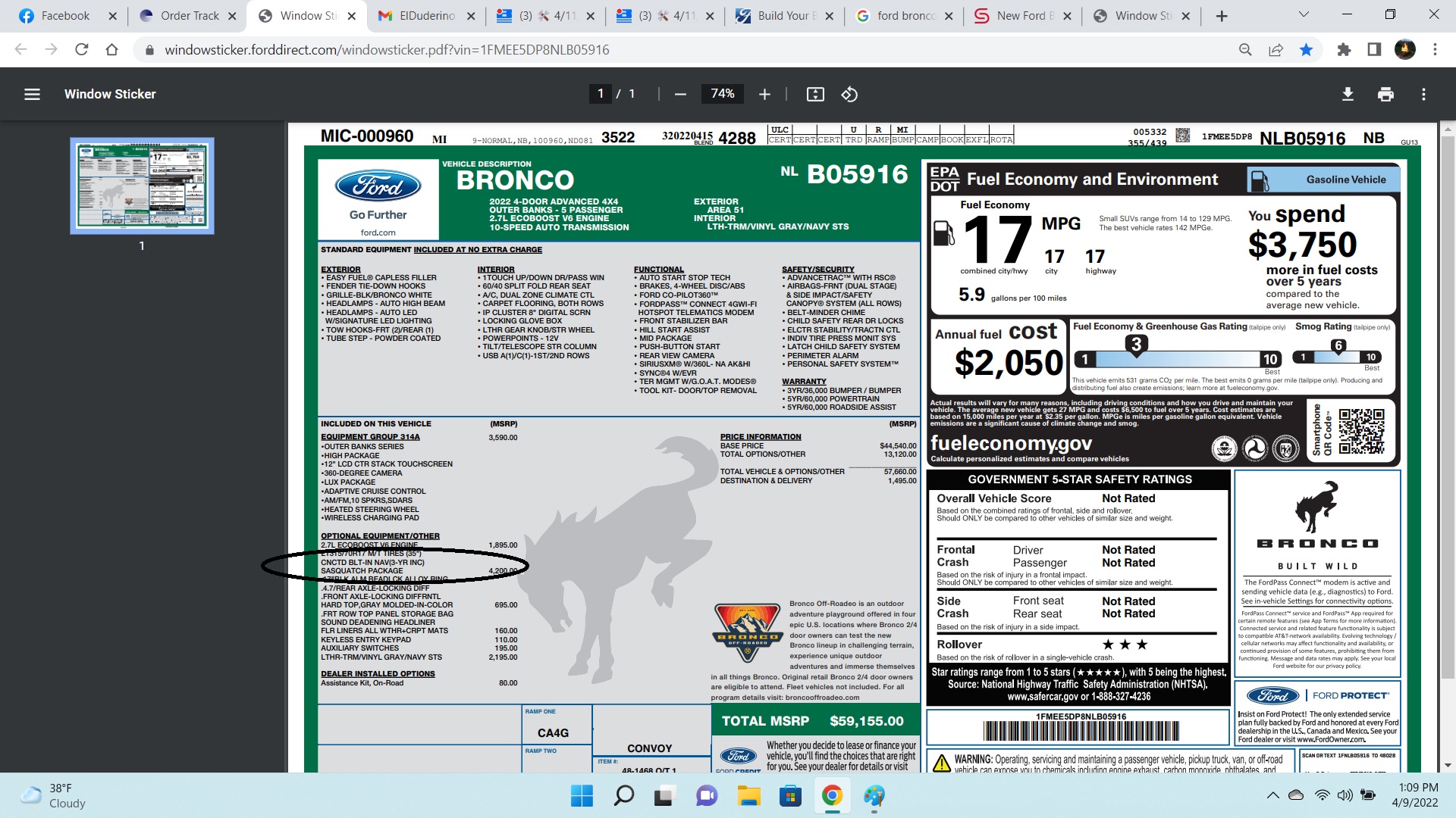 Ford Bronco 🛠 4/11/22 Build Week Group 1649602952465