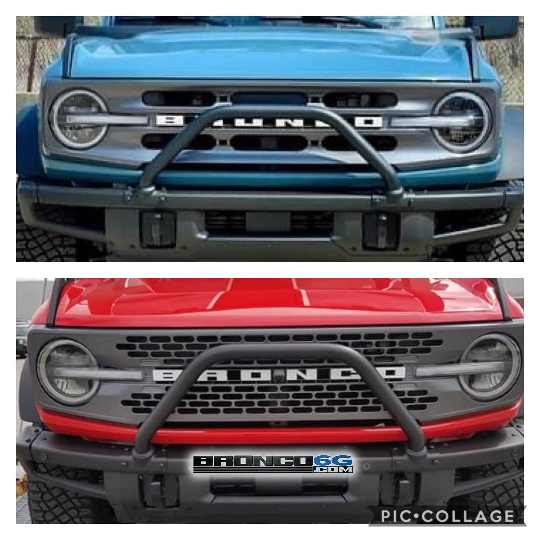 Ford Bronco New Improved Brush Guard / Bull Bar Design and Location on Race Red Bronco Badlands! New vs Old Brush Bar Guard : Bull Bar 2021 Bronco
