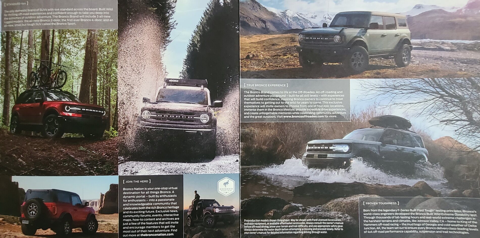 Ford Bronco New Dealership Brochure - Different Description for First Edition Standard Equipment Page 3-4