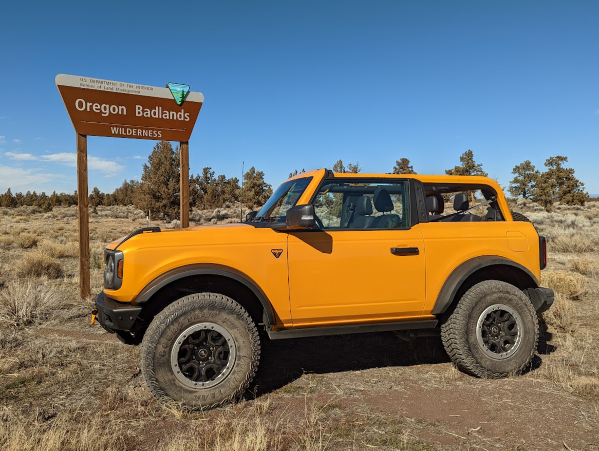 Ford Bronco An Oregon Badlands in the Oregon Badlands PXL_20220312_213506773