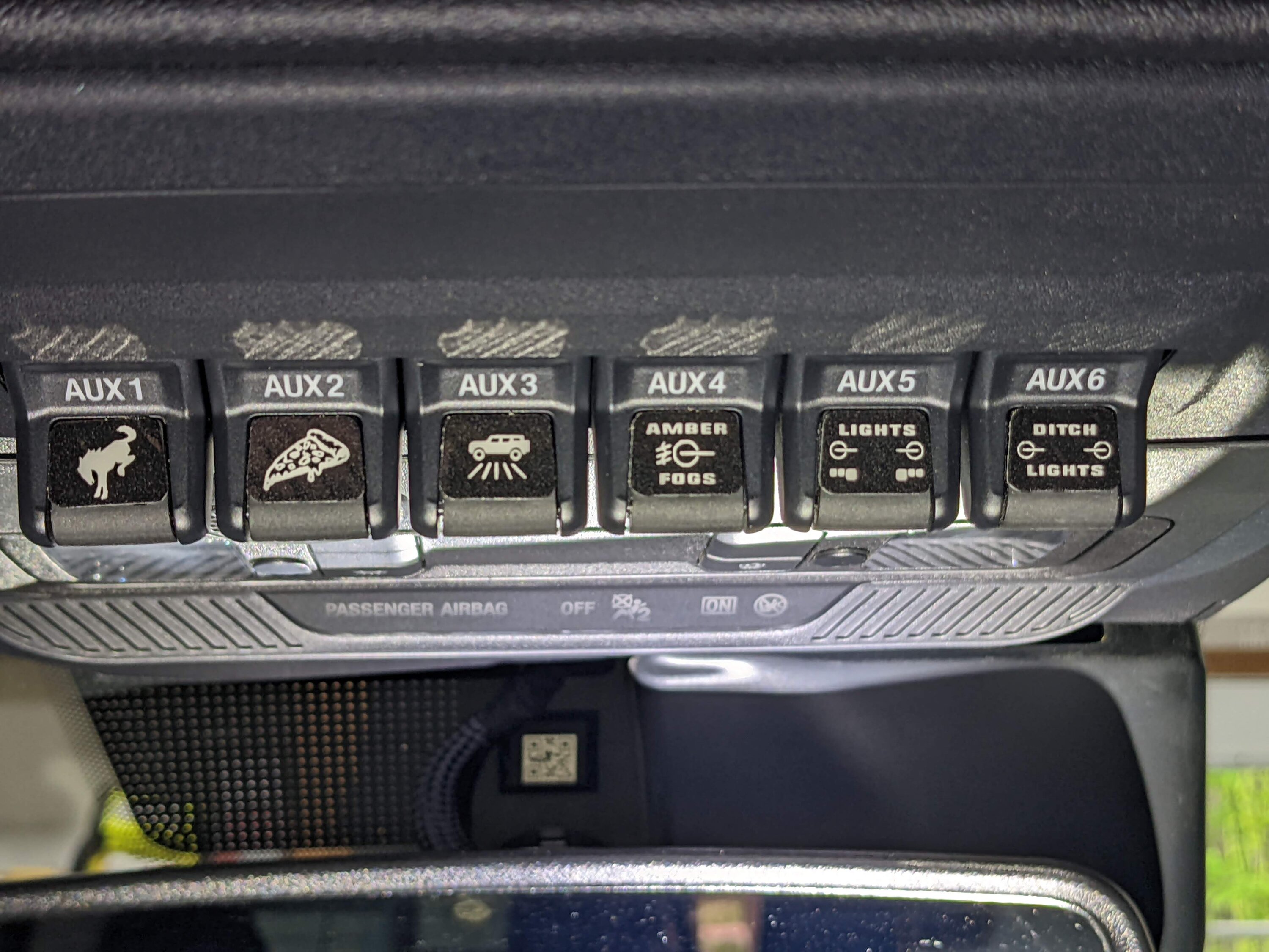 Ford Bronco What do you have wired to all your AUX switches? PXL_20220516_231818042