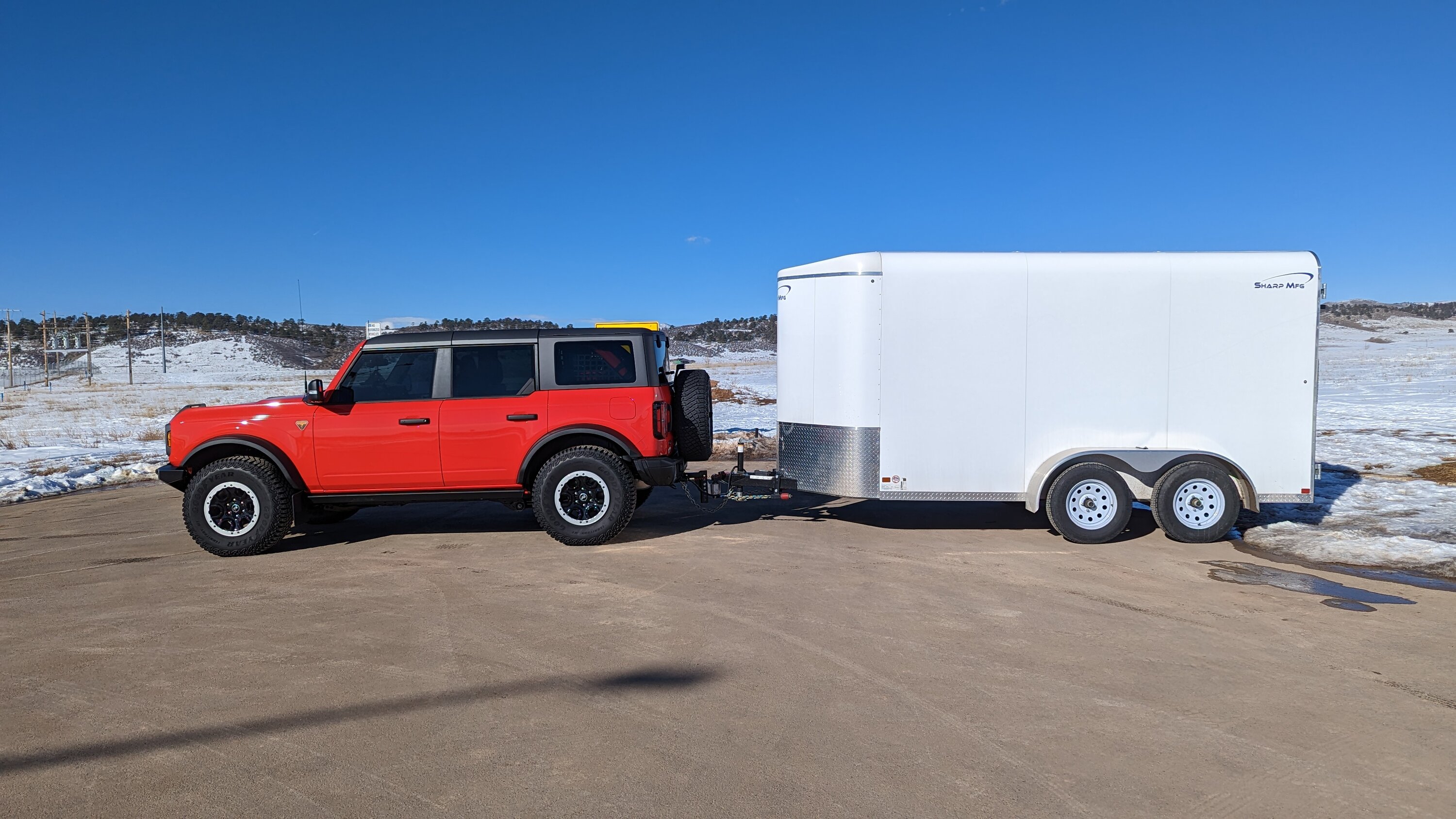 Towed 6x12 cargo trailer with ease! | Bronco6G - 2021+ Ford Bronco & Bronco  Raptor Forum, News, Blog & Owners Community