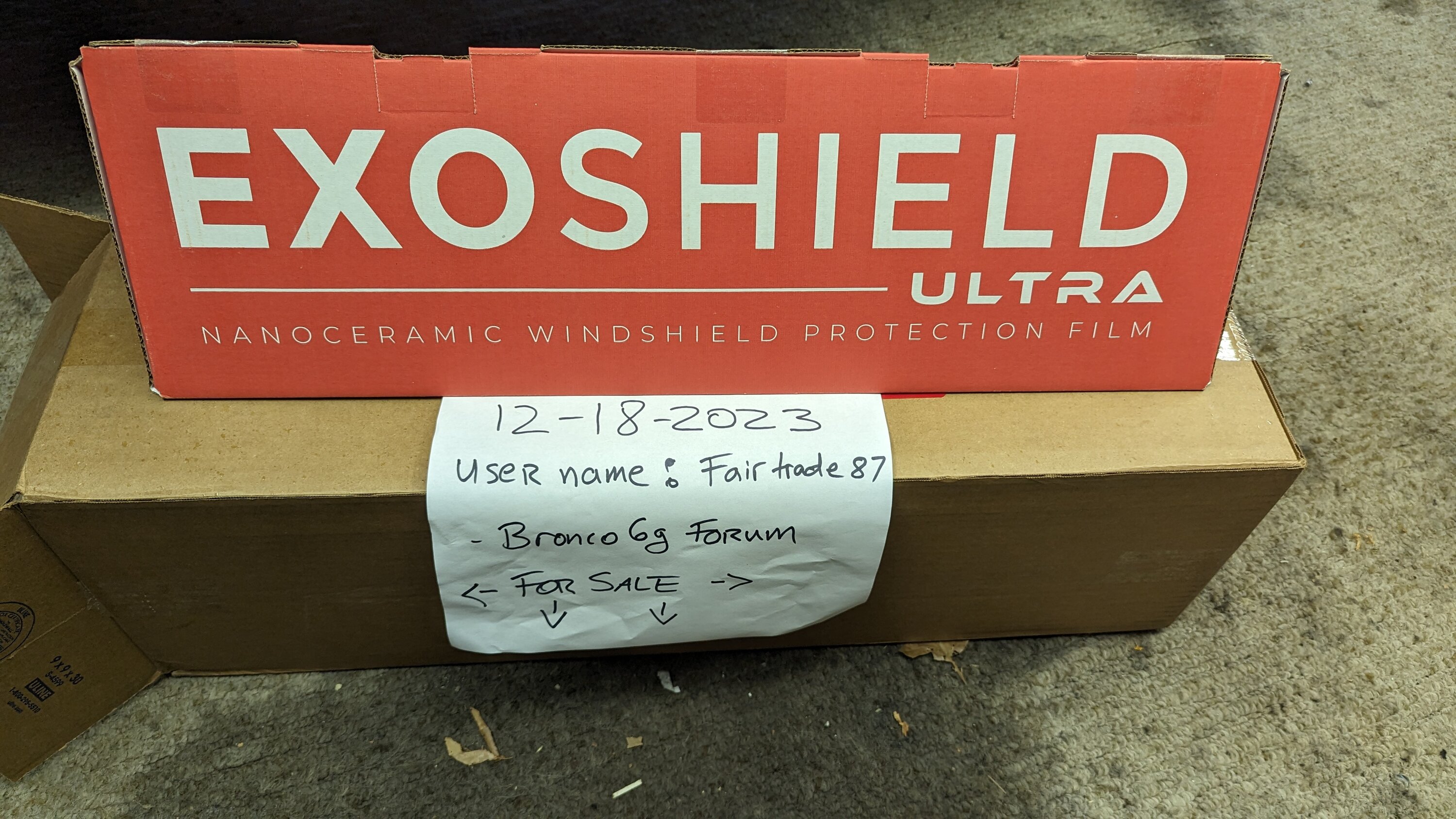 Ford Bronco New, Exoshield Ultra exterior windshield protection. $150 PXL_20231218_171214727