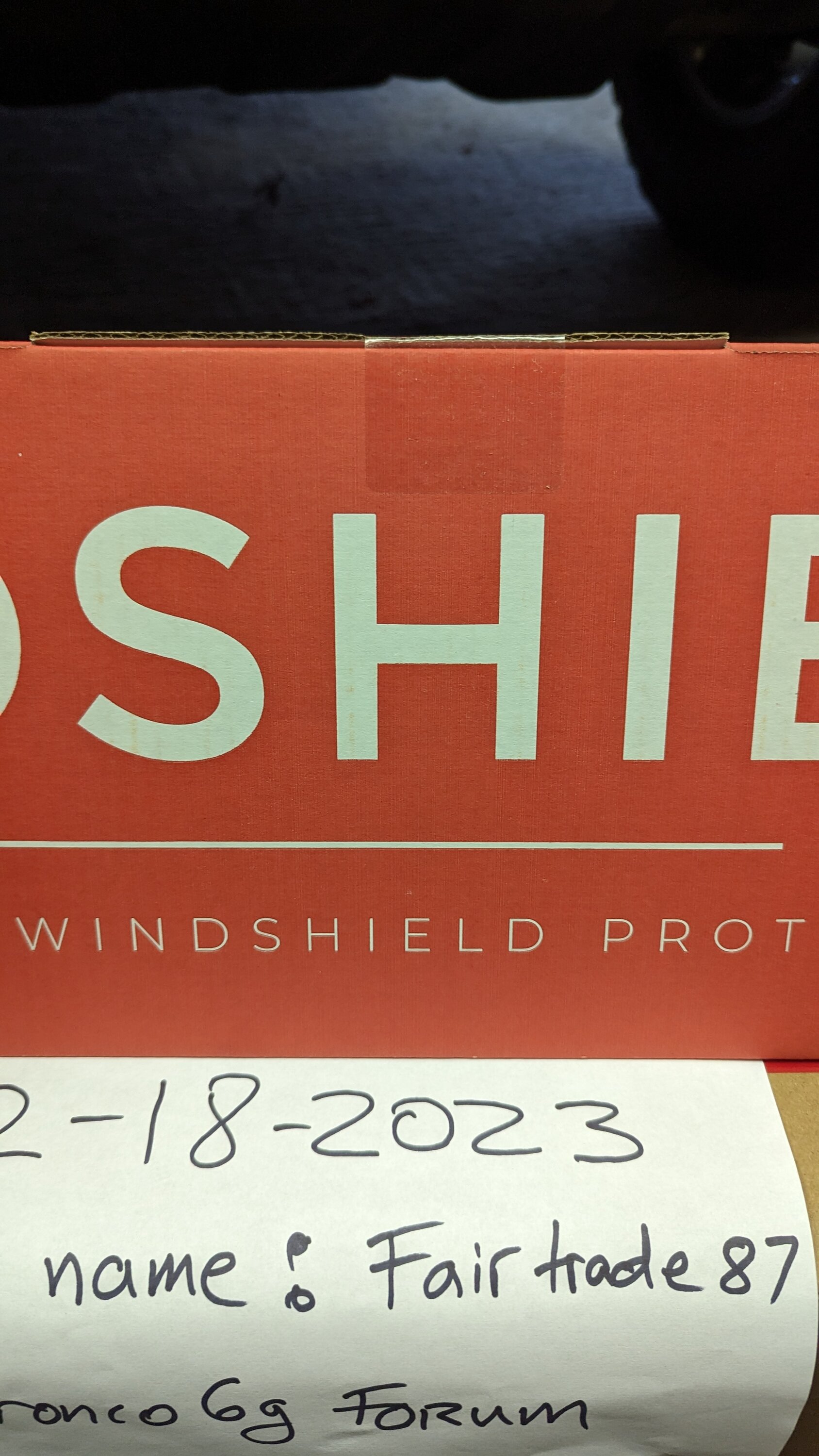 Ford Bronco New, Exoshield Ultra exterior windshield protection. $150 PXL_20231218_171226482
