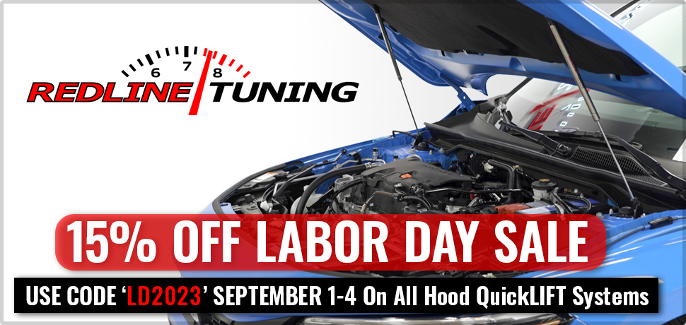 Ford Bronco Redline Tuning Hood QuickLIFT system 15% off Labor Day Sale! RedlineTuning Home Page Banner Labor Day 2023 - AK Forum copy