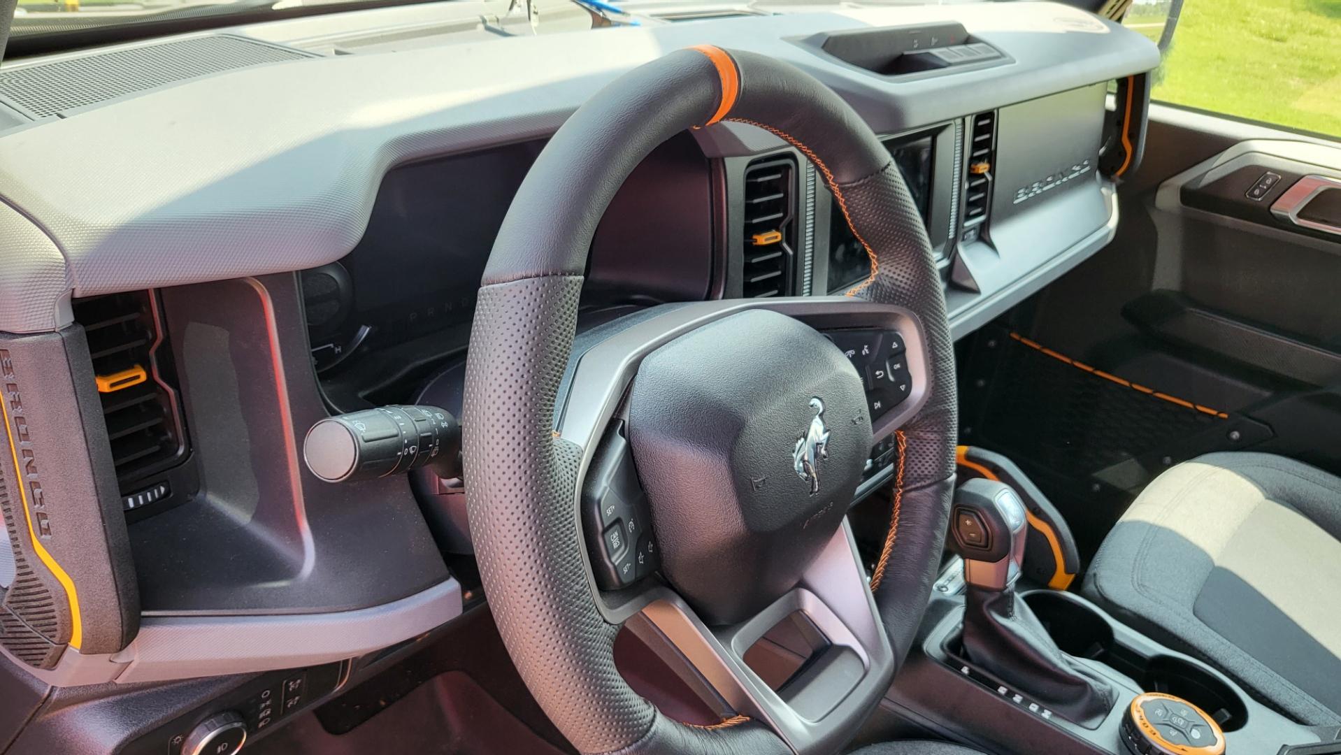 Ford Bronco Redline Goods base steering wheel installed Resized952023050795115611