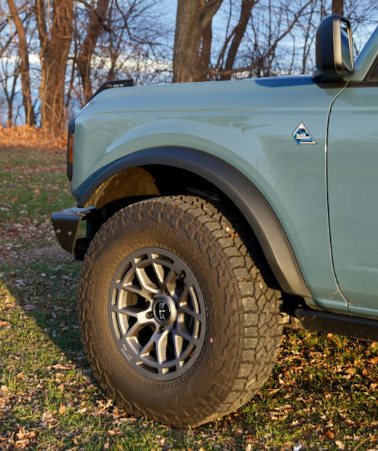 Ford Bronco Show us your installed wheel / tire upgrades here! (Pics) RTR 6g Front Closeu