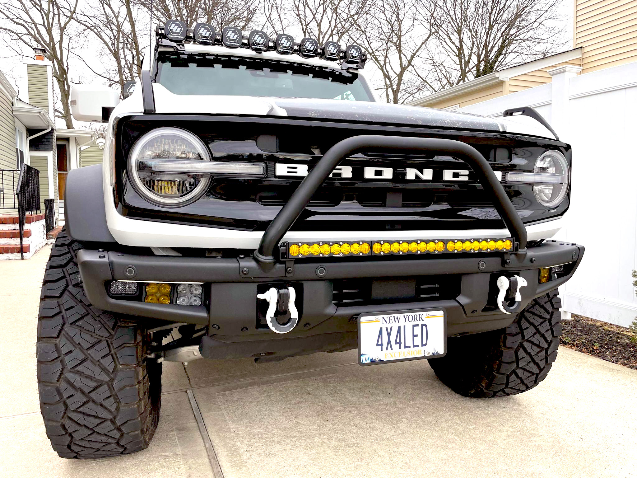 Ford Bronco Now Available: KR Off-Road 30" Light Bar Bumper Mount for 2021+ Ford Bronco Safari 3