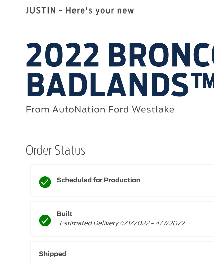 Ford Bronco 🛠 3/7/22 Build Week Screen Shot 2022-04-02 at 7.34.12 AM