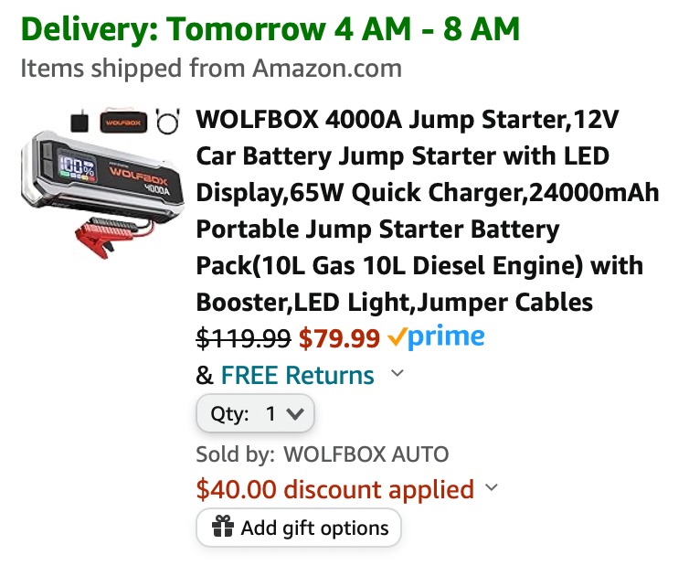 Ford Bronco WOLFBOX Jump Starter Review Screen Shot 2024-05-14 at 12.54.48 PM