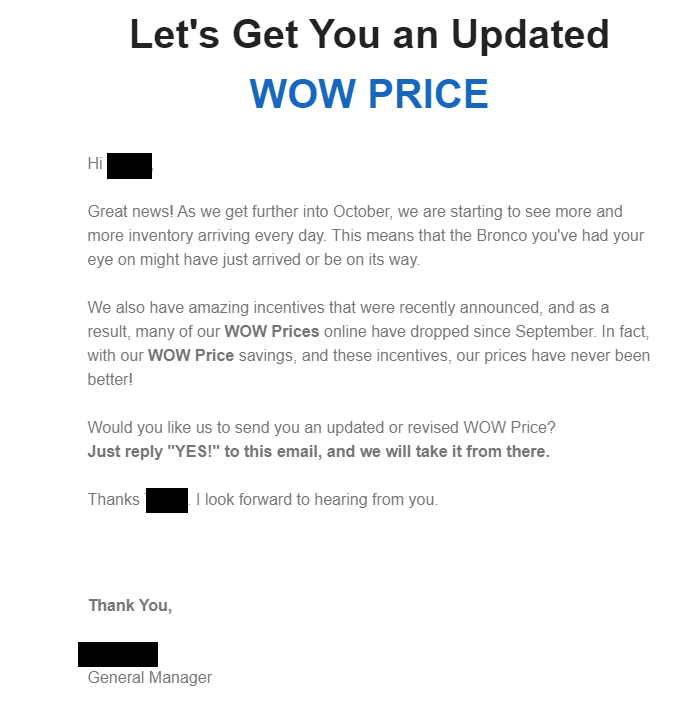 Ford Bronco RED ALERT - WOW PRICING UPDATED FOR BRONCO ? 1602798993815