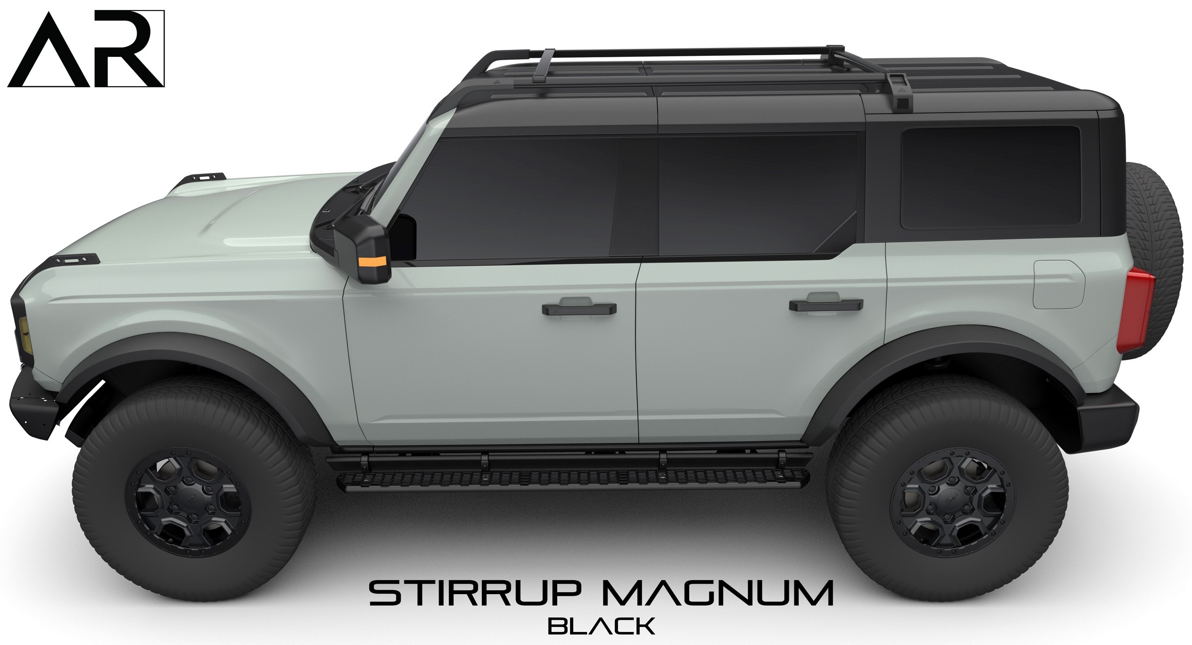 Ford Bronco AR | MAGNUM STIRRUP® Full Length Billet Aluminum Side Step for OEM Rock Rail - Bronco6G Exclusive Part 77106FC9-A9BD-4FD0-812B-33C0D4DB7C4C