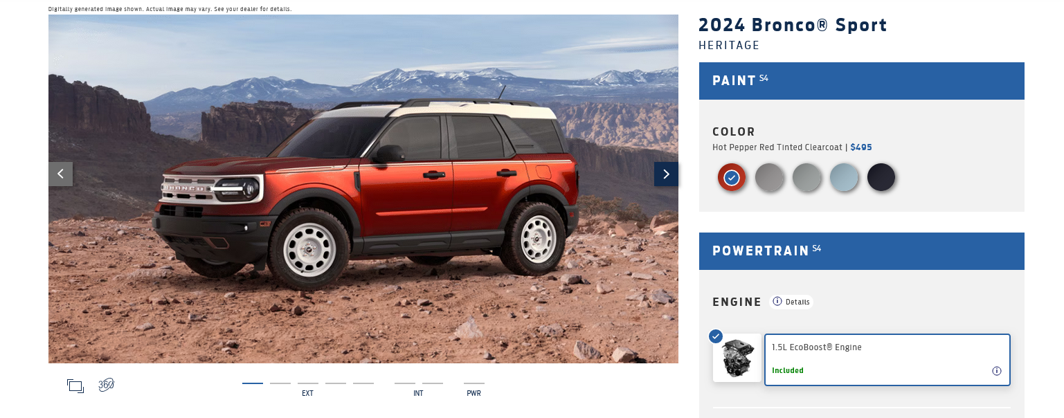 Ford Bronco 💰 [Updated 8/14] Official 2024 Bronco PRICES and Model Changes -- Colors, Trims, Equipment & More Screenshot 2023-08-11 at 13-25-15 Bronco® Sport Build & Price Shop.ford.com