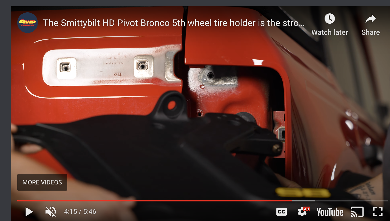 Ford Bronco Smittybilt HD Pivot Tire Carrier - 6143 Screenshot 2023-09-21 at 12.22.49 PM