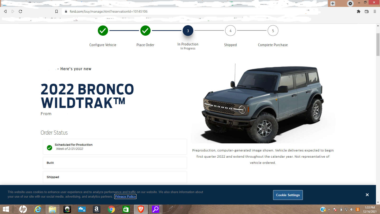 Ford Bronco [SCHEDULING NOW 12/16] ⏱ 2022 Bronco Scheduling Next Week (12/13) For Build Weeks 2/14 and 2/21 Screenshot (5)