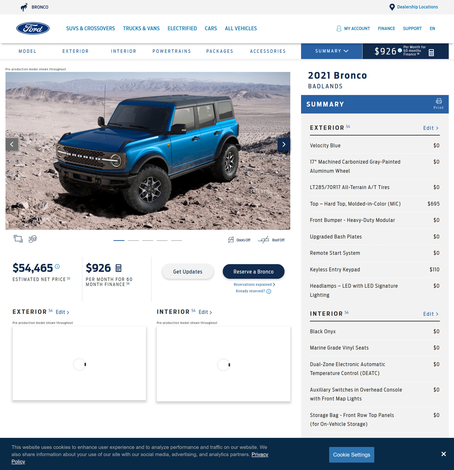 Ford Bronco 2021 Bronco BUILD & PRICE Configurator Is Finally Live (For Real)!! Share your build inside. Screenshot_2020-10-23 Build Your Bronco
