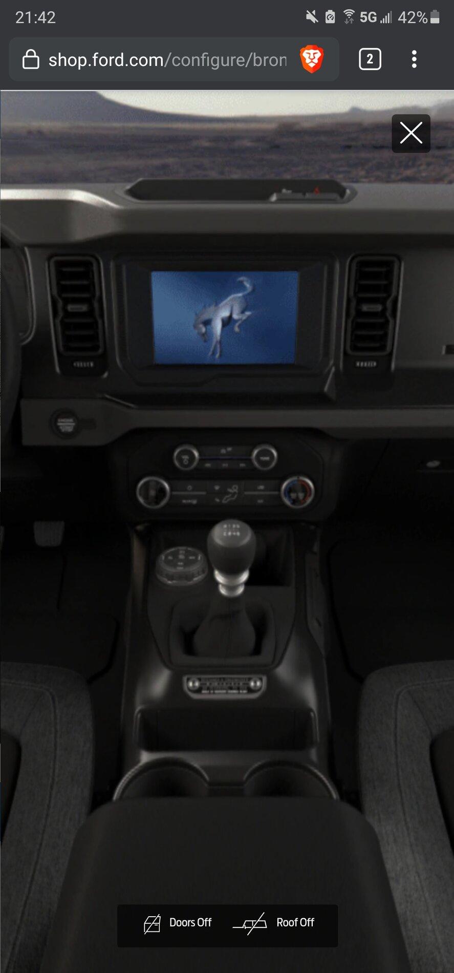 Ford Bronco Bronco Base Interior, Seats, Dash Screenshot_20201220-214227_Brave