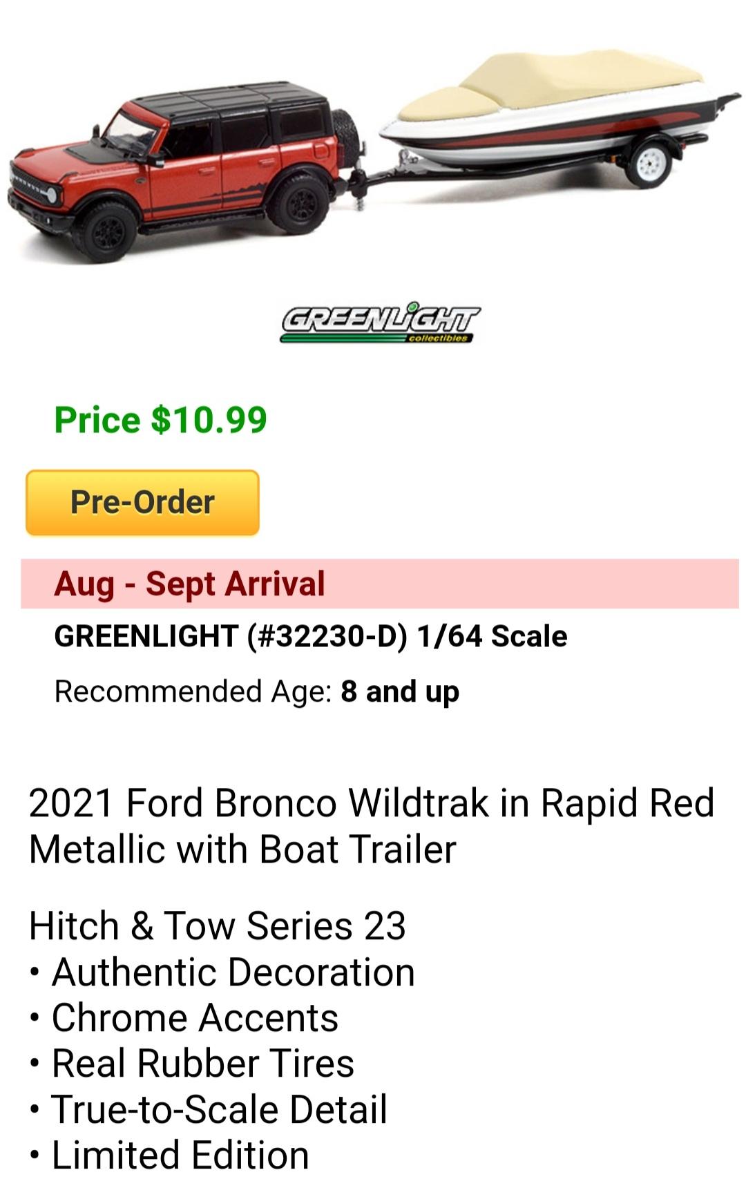 Ford Bronco Received Bronco family diecast models from Ford for converting reservation without consent Screenshot_20210510-063717_Chrome