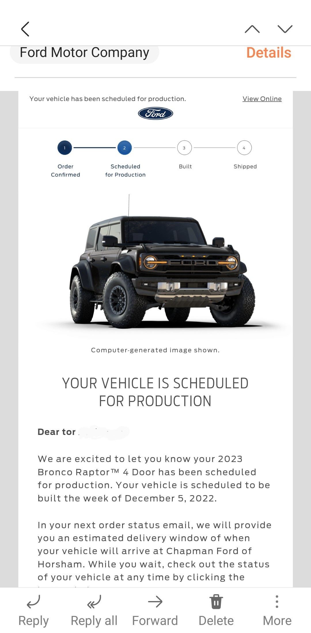 Ford Bronco Chapman Of Horsham with @dealerinsider Screenshot_20221027-193609_Email~2