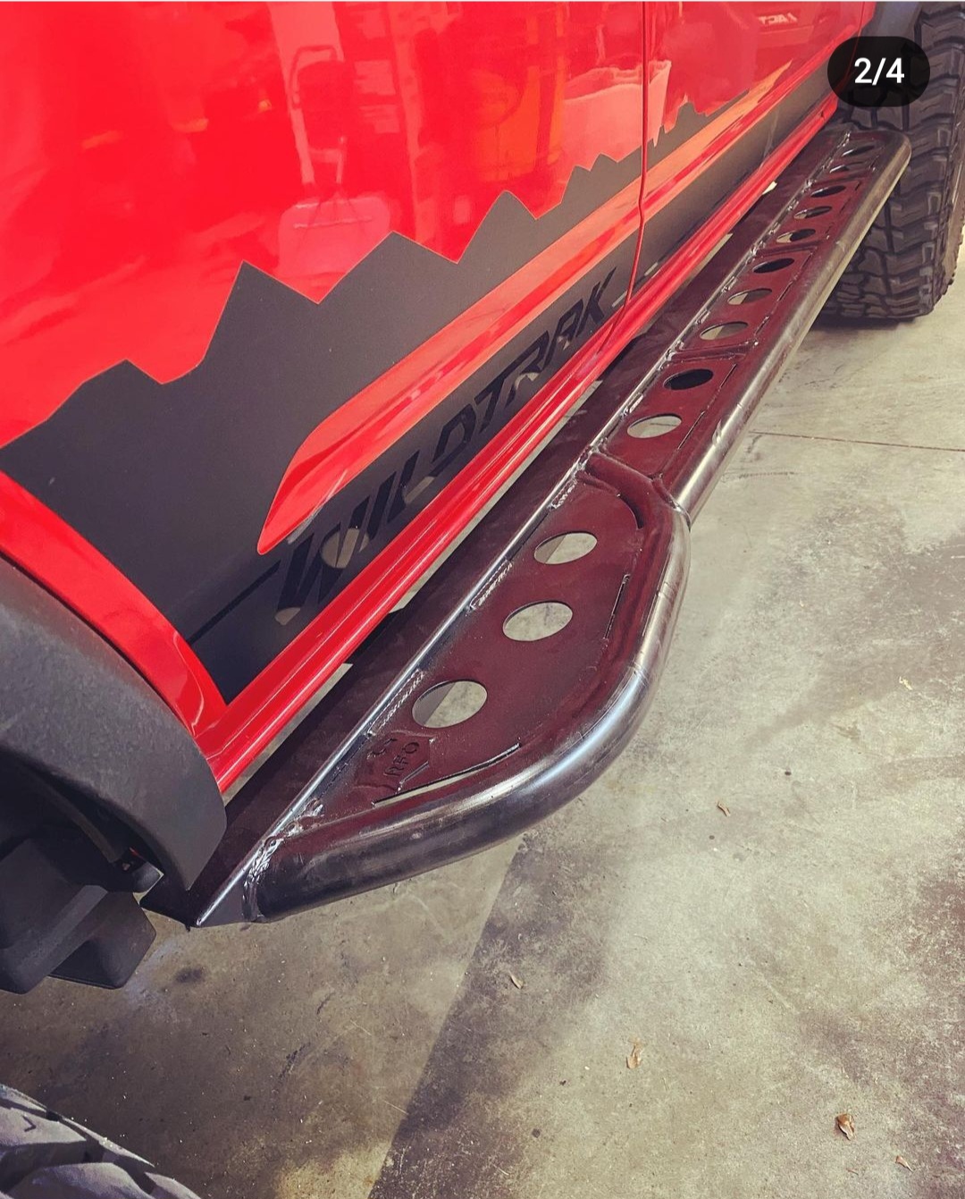 Ford Bronco Race Red Wildtrak Build in KY Screenshot_20221217_125924_Instagram