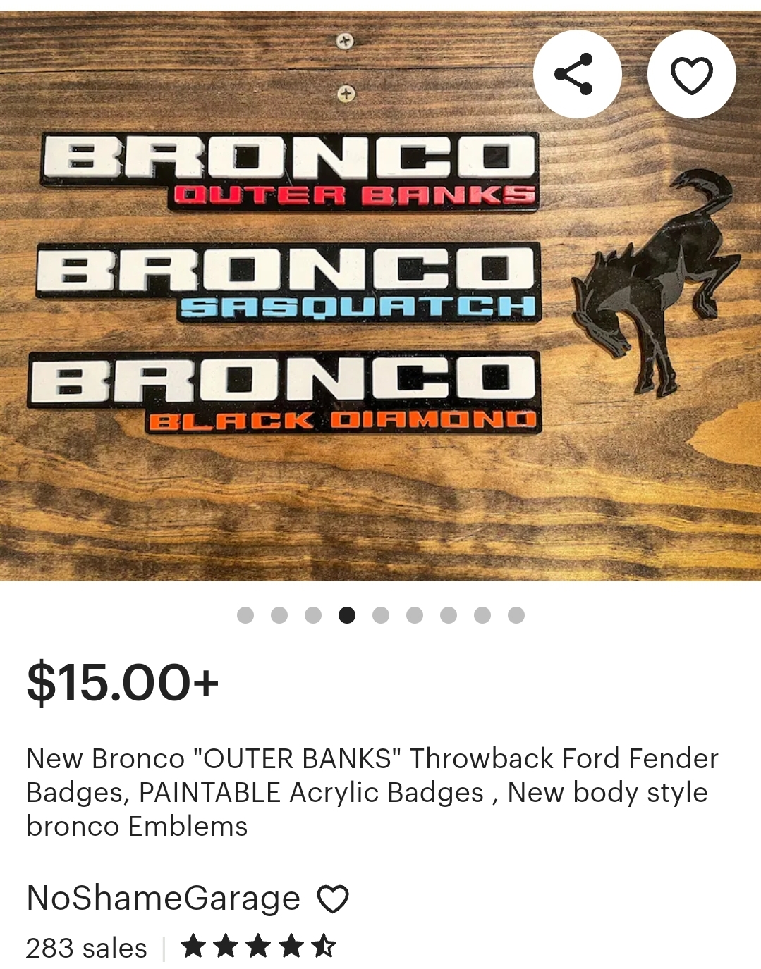 Ford Bronco Quality Bronco emblems (chrome Bronco in cursive letters)? Screenshot_20221223_223549_Chrome