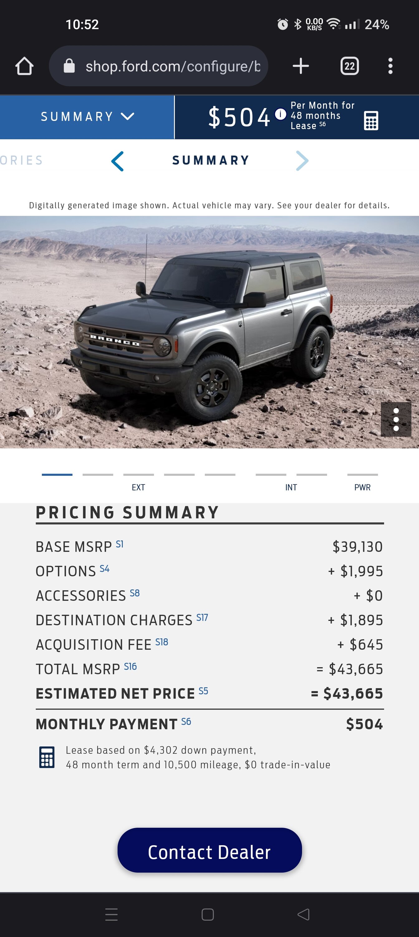 Ford Bronco 💰 [Updated 8/14] Official 2024 Bronco PRICES and Model Changes -- Colors, Trims, Equipment & More Screenshot_2023-08-14-22-52-10-84_40deb401b9ffe8e1df2f1cc5ba480b12