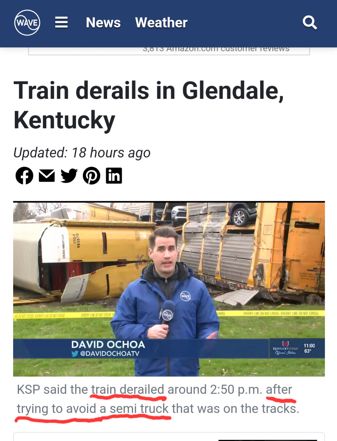 Ford Bronco Train Derailment in Kentucky with New Ford Vehicles Screenshot_20230317_102257_Chrome