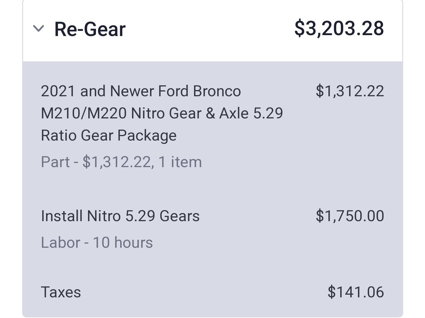 Ford Bronco Nitro Gear 5.29 ring and pinion: Feedback wanted Screenshot_20231006_115034_Chrome