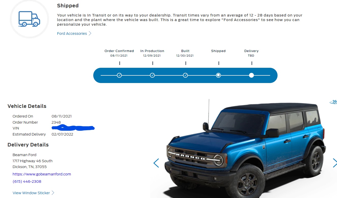 Ford Bronco 🛠 12/6/21 Build Week Group 1643830729998