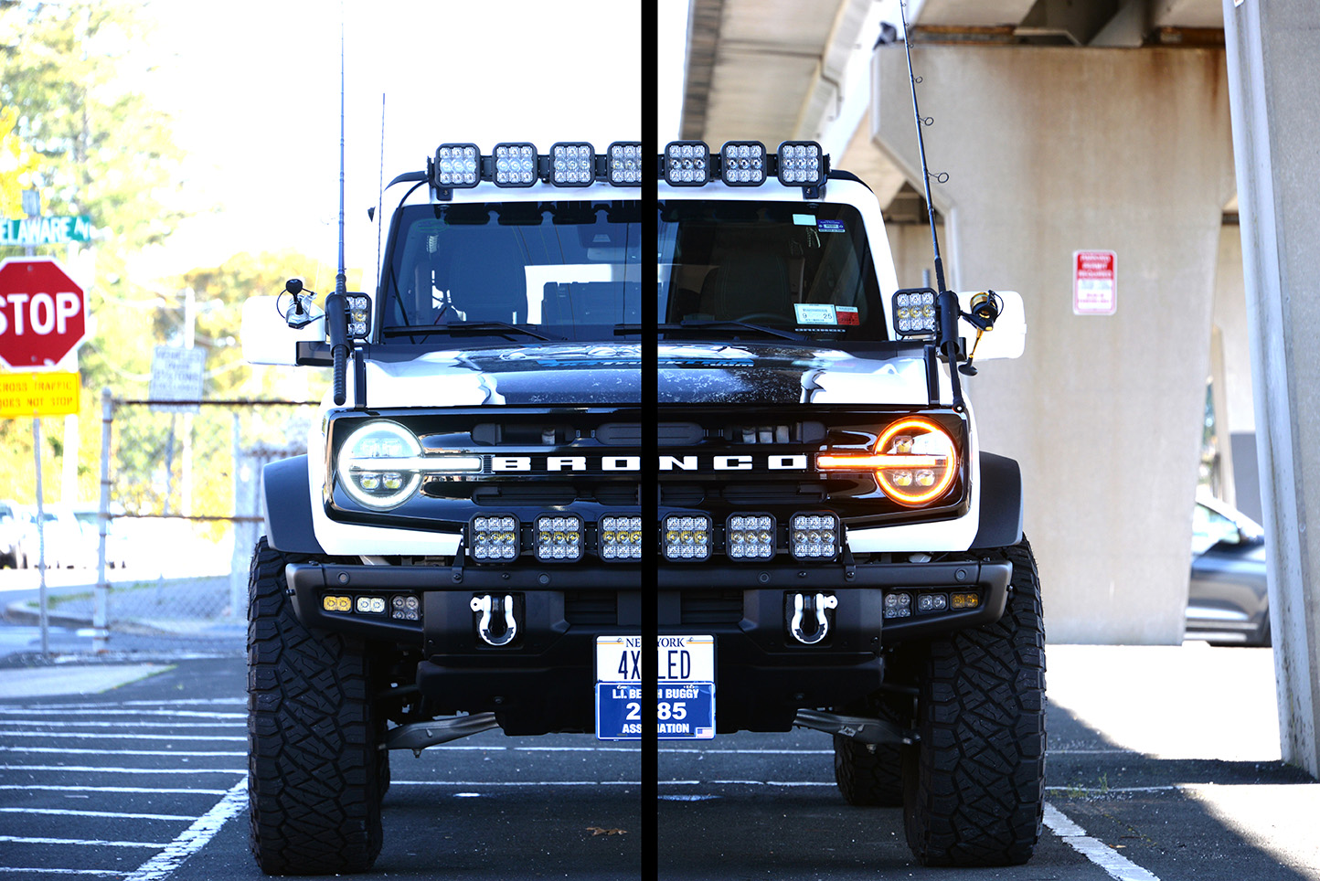 Ford Bronco New Bronco Headlights from Form Lighting Side by Side (small)