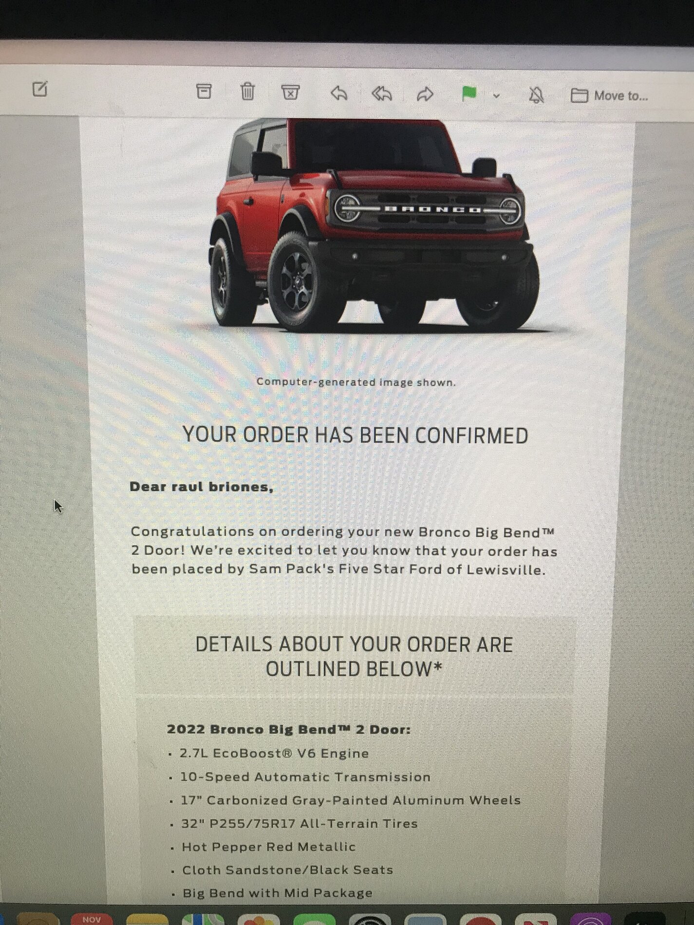 Ford Bronco “Early 2022” email tempImageLxcjFv