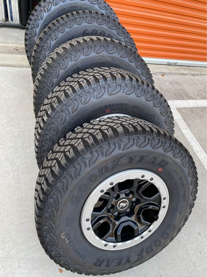 Ford Bronco Sasquatch Badlands Wheels and Tires.  Perfect Condition tires