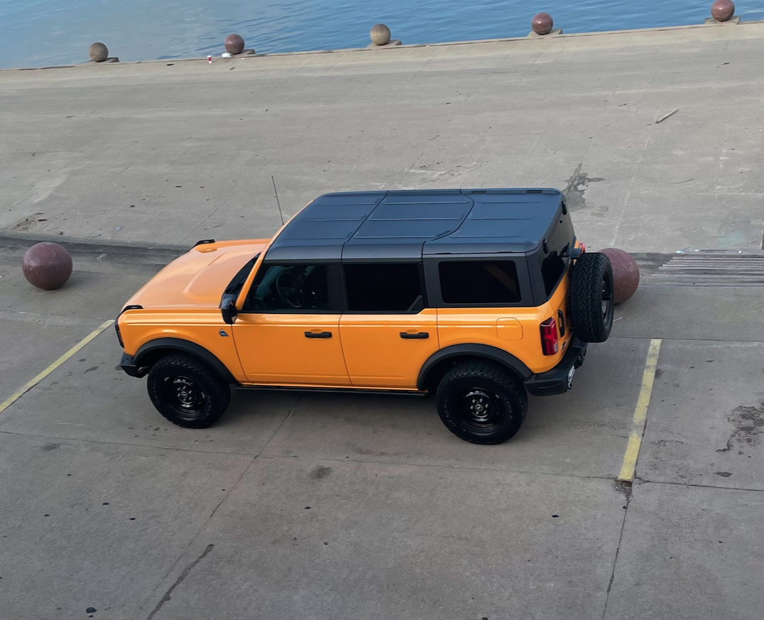 Ford Bronco My Cyber Orange Black Diamond 6cyl Auto Build Delivered (w/ Intro Video) topprofile