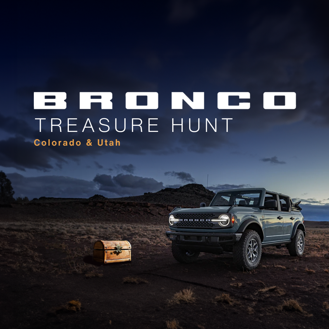 Ford Bronco 2023 Bronco Treasure Hunt Announced -- Find Treasure Chests on Trails in Colorado & Utah TREASURE HUNT (Instagram Post (Square))-2