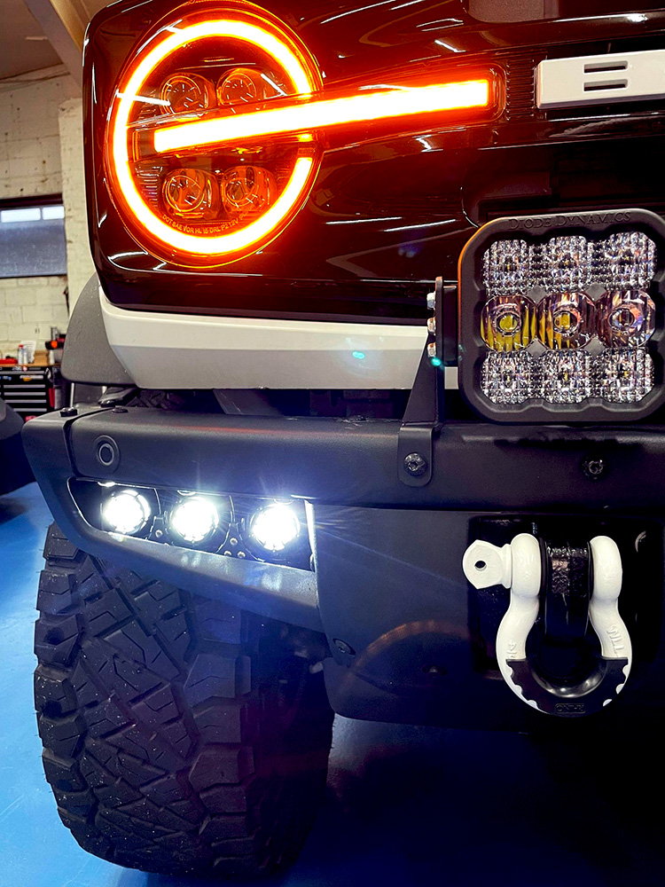 Ford Bronco New Triple Fog Light Kit from CrystaLux Truck2