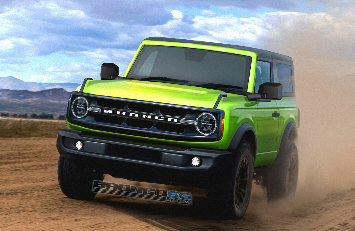 Ford Bronco Grabber Lime 2021 Bronco Preview Renderings Untitled-1