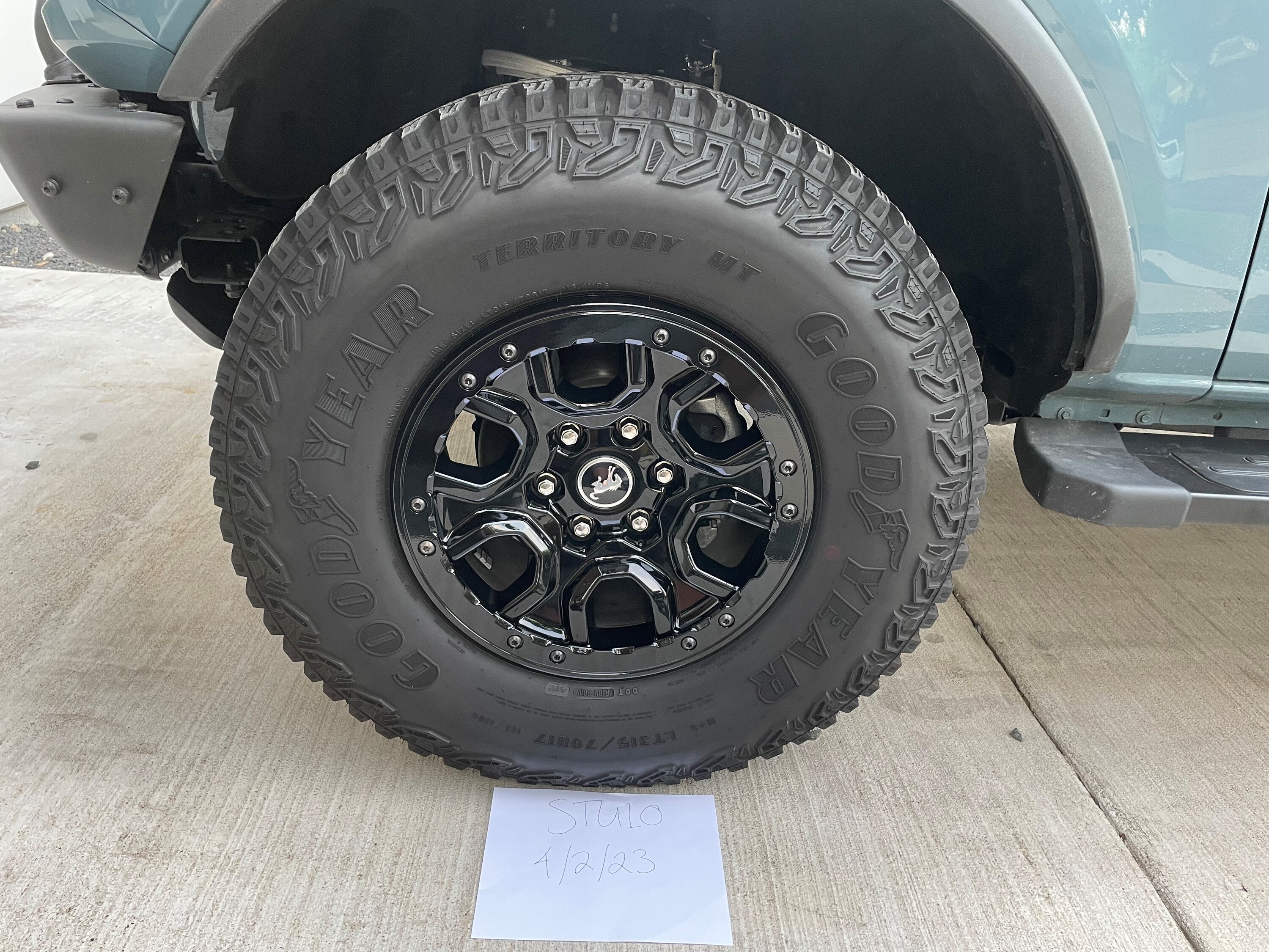 Ford Bronco Set of Five Sasquatch Wheels & Tires - Austin (For Sale) - $2,000 Wheel 1