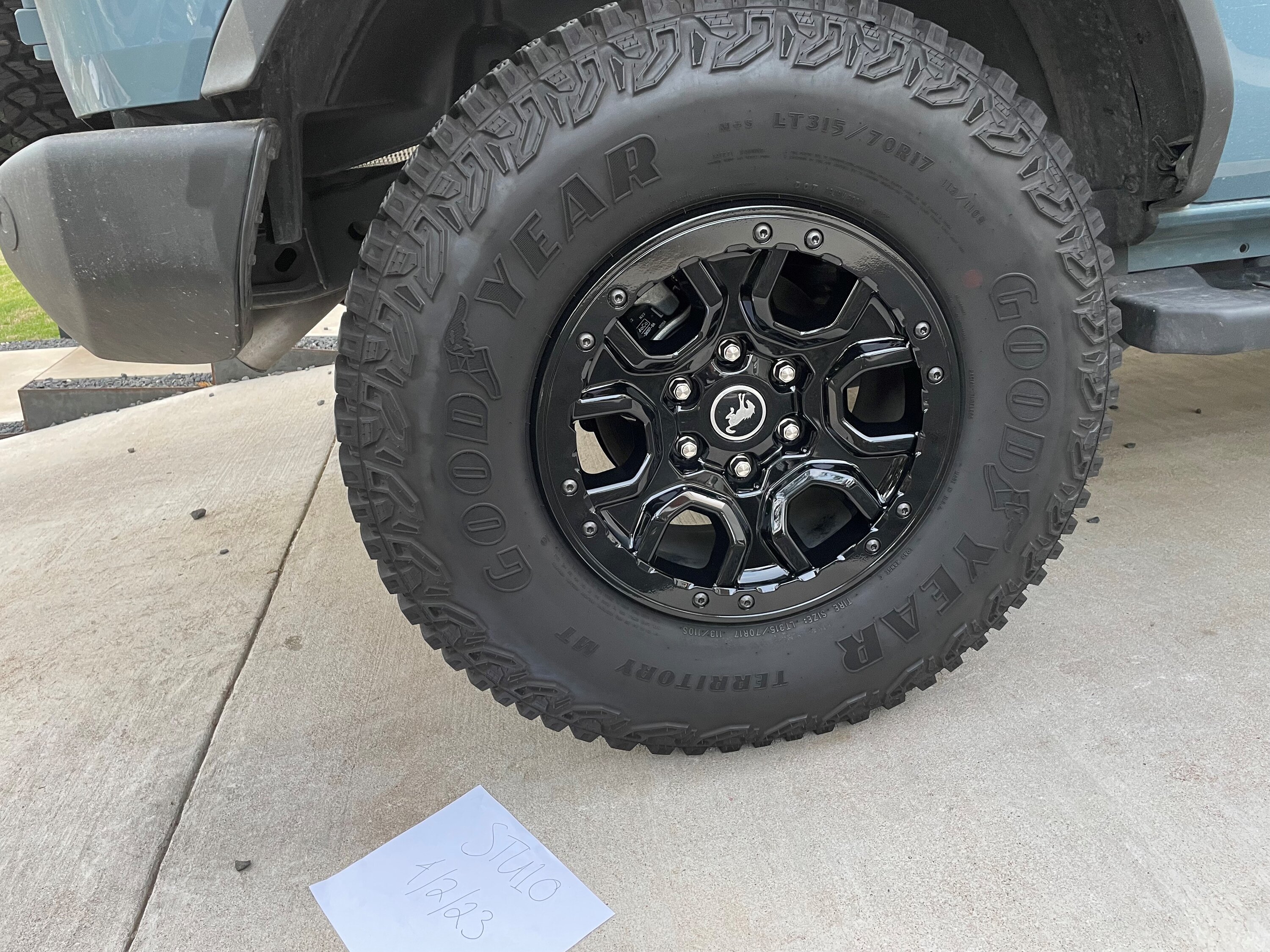 Ford Bronco Set of Five Sasquatch Wheels & Tires - Austin (For Sale) - $2,000 Wheel 4
