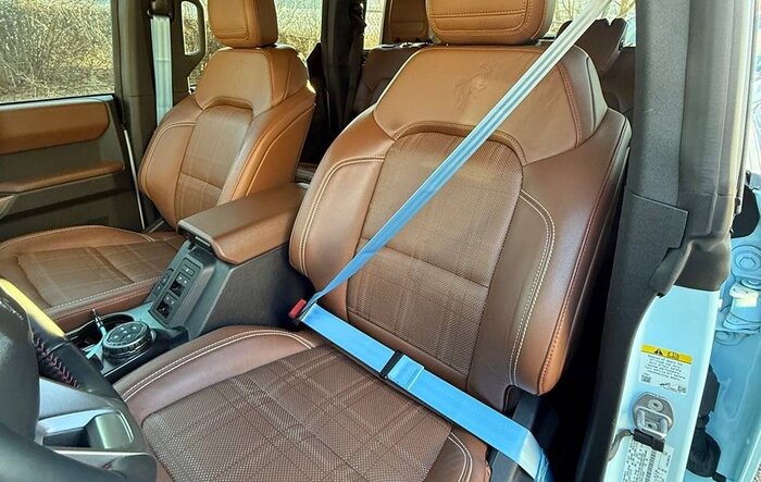 Robins Egg Blue Heritage LE gets matching seatbelts