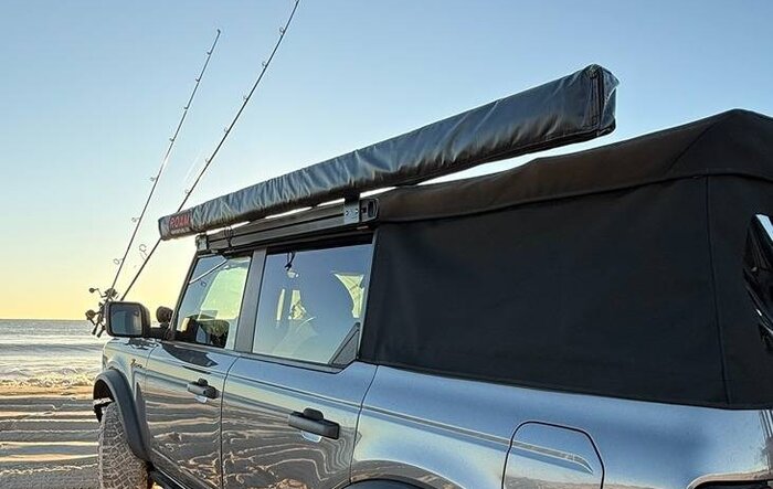 Giveaway: X-Rack 4DR Softop Side Rail for Awnings and Gear (and still open your top)