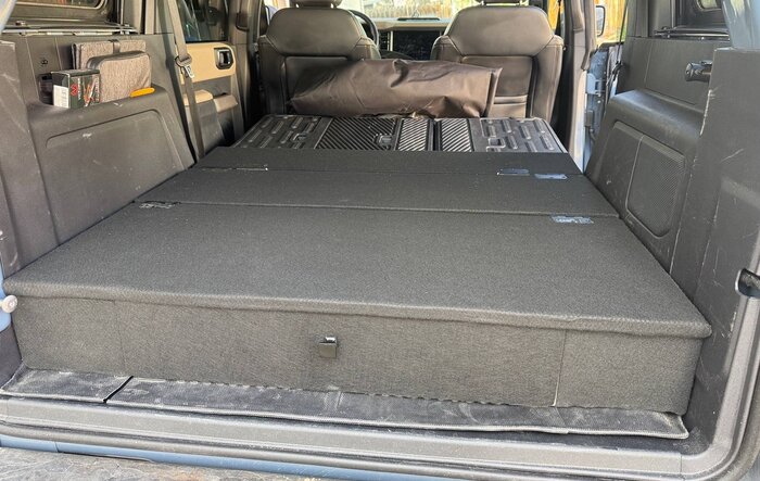 Cargo Area Bed Platform with Storage (for my 4-Door Bronco)!