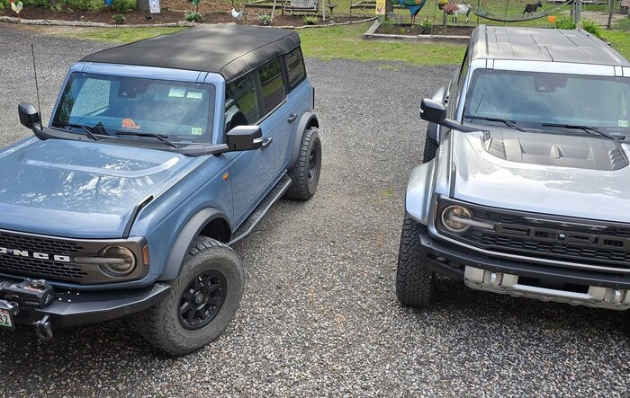 BOSS'S BRONCO RAPTOR and my hand-me-down Badlands