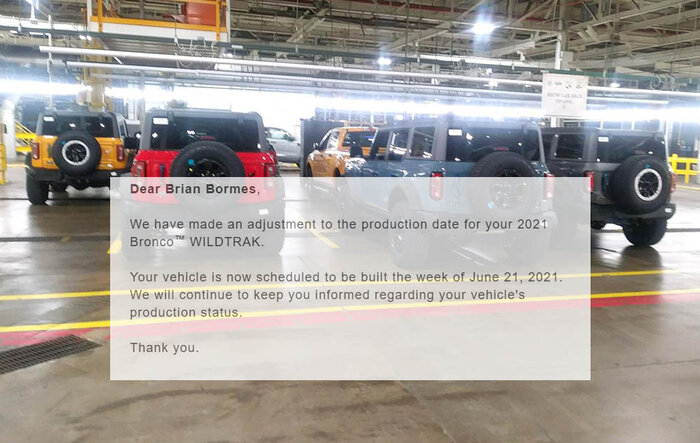 THE my Bronco production build date MOVED UP thread!