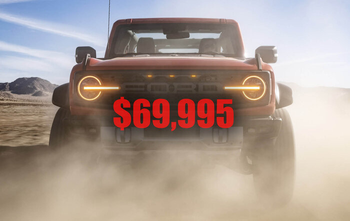 💰 2022 Bronco Raptor Starting Price: $69,995