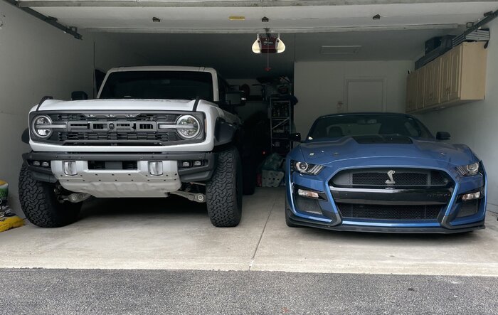 Match made in Ford heaven…my Bronco Raptor and Shelby GT500