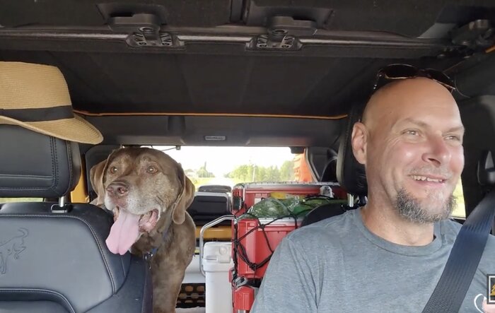 How do you say goodbye to your dog....? Jackson's Last Bronco Trip Ride (The Return North)