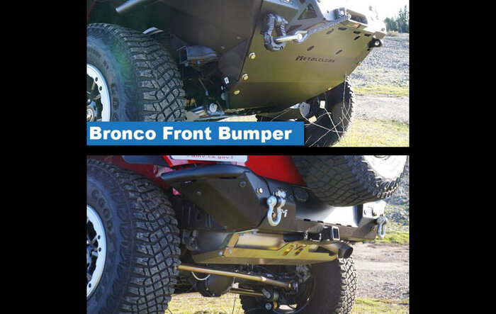Metalcloak Front & Rear Bumpers for Ford Bronco Now Available!
