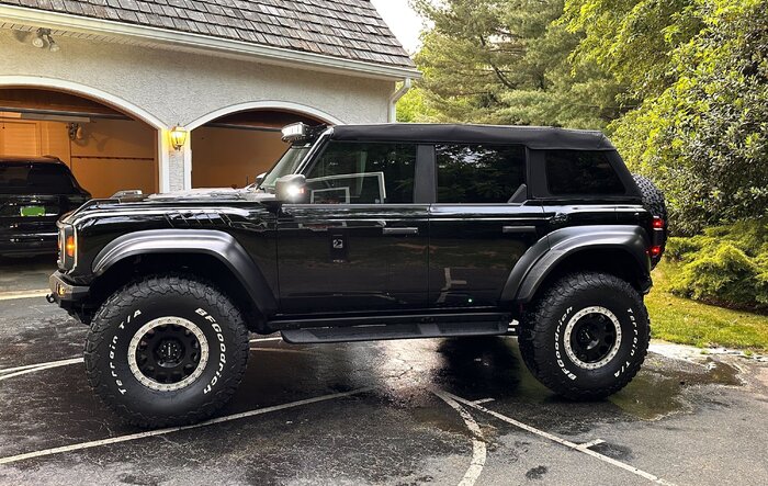 Bestop Skyrider Soft Top (and Bestop Trektop) installed on Bronco Raptor w/ minimal modifications required