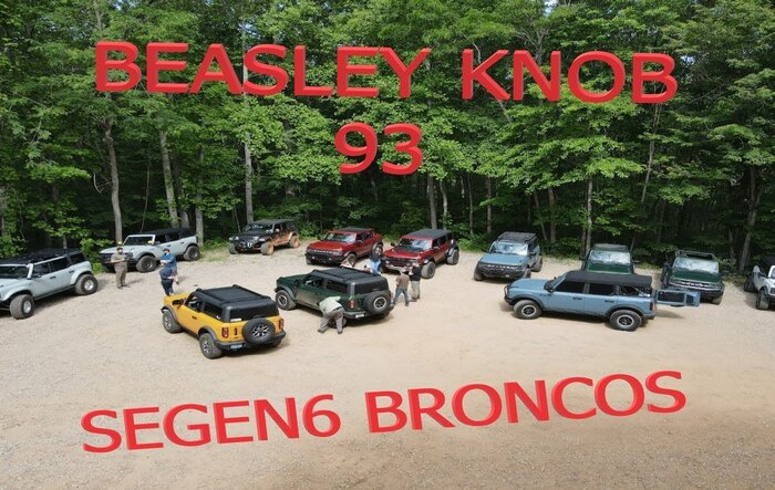 Georgia Bronco Group Trail Ride at Beasley Knob OHV